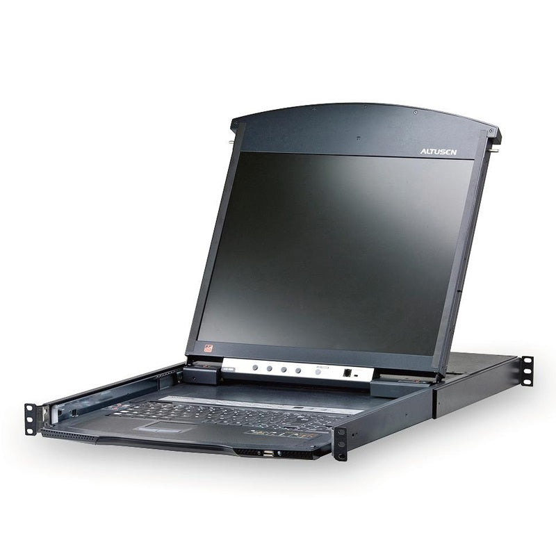 Aten 16 Port Rackmount USB-PS/2 Cat5 19' LCD KVM Over IP Switch with Daisy Chain Aten 16 Port Rackmount USB-PS/2 Cat5 19' LCD KVM Over IP Switch with Daisy Chain